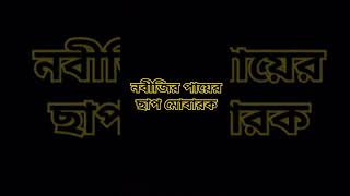 নবীজির পায়ের ছাপ মোবারক মাশাআল্লাহ অনেক সুন্দর ♥️❤