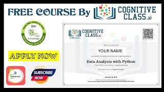 Free Course on Python For Data Science by Cognitive Class | IBM Free Course | Cognitive Class