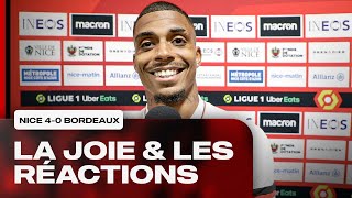 Nice 4-0 Bordeaux : la joie & les réactions des Aiglons !