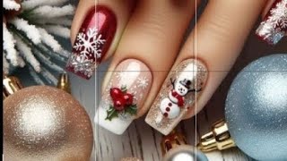 30 ideias de unhas natalinas  para usar no Natal 🌲🌲🌲