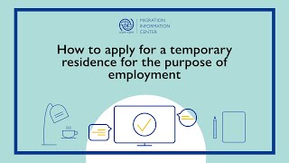 How to apply for a temporary residence for the purpose of employment (tutorial, English language)