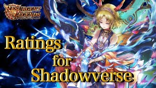 Ratings for shadowverse