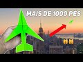 Como fazer um avião de papel fácil que voa mais de 1000 pés!