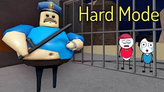HARD MODE - Barry Prison Run Scary Obby in ROBLOX | Khaleel and Motu Gameplay
