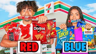 EATING GAS STATION FOOD With ONE COLOR ONLY!!