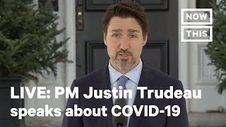 Canadian Prime Minister Justin Trudeau Speaks to the Press Regarding COVID-19 | LIVE | NowThis