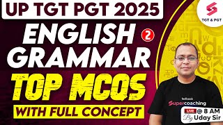 UP TGT PGT English Preparation 2025 | UP TGT PGT English Grammar Marathon 2025 By Uday Sir