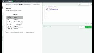 Hackerrank SQL Solution #12 Basic SQL - Weather Observation Station 8