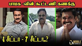 பாமக -வின் கூட்டணி கணக்கு 4சீட்டா - 7சீட்டா..? | ADMK DMK Alliance Exclusive Report