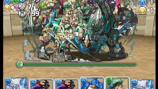 【パズドラ】【極限の闘技場3】【双極の女神】 紫棘の霜龍帝・イルシックス PT