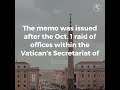 vatican city security head resigns after confidential memo was leaked