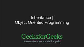Python Programming Tutorial | Object Oriented Programming in Python - Part 3 | GeeksforGeeks