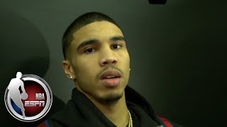 Jayson Tatum says he popped his dislocated finger back in himself | NBA on ESPN