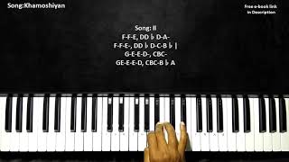 Khamoshiyan Keyboard tutorial with notes and free music book | Arjit Keyboard tutorial