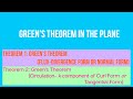 Green's Theorem in the Plane Part A (Normal and Tangential Forms)