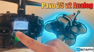 BETAFPV Pavo 25 V2 (Analog Build Sub250)JHEMCU GHF722AIO- HD 40A|LannRc motors