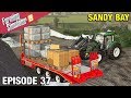 LOADING WOOL AND EGG PALLETS Farming Simulator 19 Timelapse - Sandy Bay Seasons FS19 Ep 37