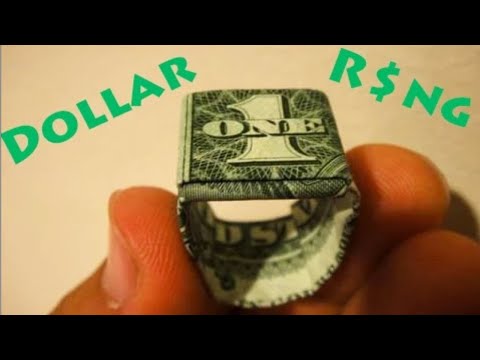 How to Make an Origami Dollar Ring (Moneygami) How to Make an Origami Dollar Ring (Moneygami)