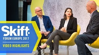 Dyrektor operacyjny Noma i dyrektor operacyjny VizEat na Skift Forum Europe 2017