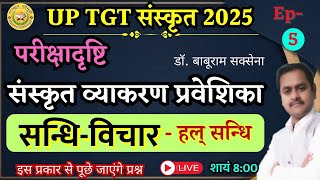 संस्कृत व्याकरण प्रवेशिका / सन्धि विचार / sandhi vichar / Ep- 05 /  Dr Baburam Saxena UP TGT , PGT