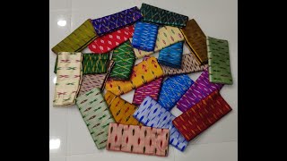 Semi ikkat  blouse sarees