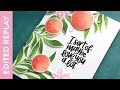 🔴 EDITED REPLAY - Orange Blossom Stencil and Dies