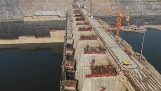 Drone visuals of Polavaram project