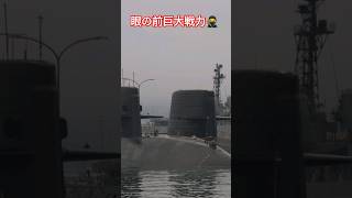 眼の前巨大戦力🥷潜水艦に近過ぎる街⚓