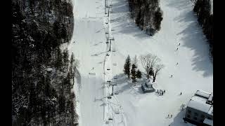 Owl's Head Ski Resort in Mansonville Quebec Canada #djimini2 #canada #skiing #winter