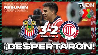 Resumen y goles | Chivas 3-2 Toluca | Liga Mx - CL2024 J4 | TUDN