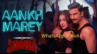 SIMMBA: Larki Aankh Marey New hot WhatsApp status | viral on  YouTube|| Sara khan, Ranveer singh