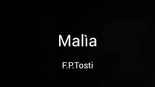 Malia(매혹)-Tosti/Eb/반주