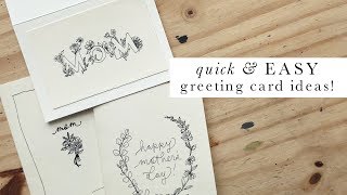 Simple, Greeting Card Ideas | Mother's Day Cards | An Authentic by Frani Tutorial
