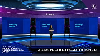 #vMix Virtual Set Meeting Presentation 1.0