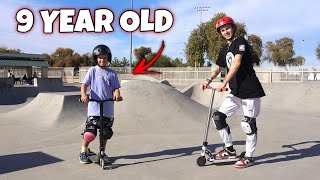 9 YEAR OLD SCOOTER KID IS CRAZY!