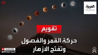 علاقة حركة القمر بفصول السنة وتفتح الازهار في تقويم مع د. خالد الزعاق.