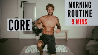 CORE WORKOUT | MORNING ROUTINE | 9 MINUTES
