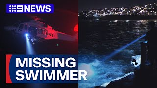 Desperate search for missing swimmer in Sydney | 9 News Australia