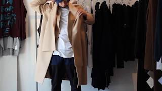 ETHOSENS / マフラーカラーコート[MUFFLER COLLAR COAT / E219-502]