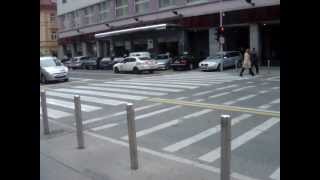 Wide pedestrian crossing in Ljubljana