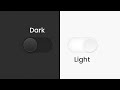 CSS & Javascript Toggle Button | Dark and Light Mode
