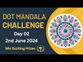 Dot Mandala Challenge - Day 2 | Dot Painting | Dot mandala | 2024 | ATM Creations