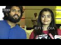 rashmika mandanna diverts the reporter when asked about breakup vijay devarakonda rakshit shetty