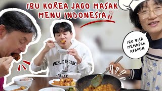 Ibu Korea Makin Jago Masak Menu Indonesia!! [Ayam Panggang Madu, Tahu Tempe Telur Bumbu Bali]