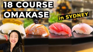 18 COURSE OMAKASE in SYDNEY AUSTRALIA! MASSIVE SUSHI FEAST! (Must Try Sydney Restaurants)  悉尼廚發辦寿司店