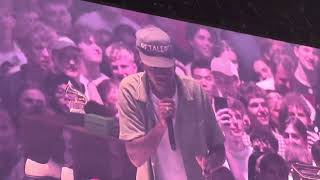Tyler calls out fan that threw his phone on stage funny