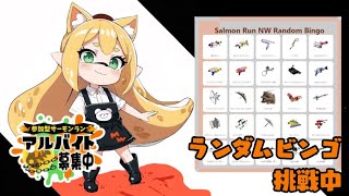 【スプラトゥーン3】【参加型】ランダムビンゴ挑戦！初見さん、初心者さん大歓迎！サーモンラン🐟【vtuber】【三毛猫わらび🐈🥦】