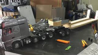 Tamiya 1/14 Rc Mercedesbenz Actros 4163 Slt 8x4, make a dolly trailer