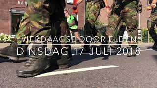 Doorkomst Nijmeegse Vierdaagse Elden - 17 juli 2018