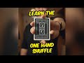 How to Shuffle Cards with One Hand!